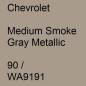 Preview: Chevrolet, Medium Smoke Gray Metallic, 90 / WA9191.